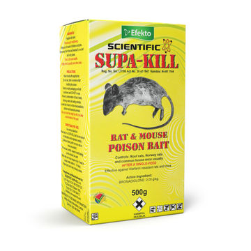 Rat and Mouse Grain Based Poison Bait SUPA KILL 500g