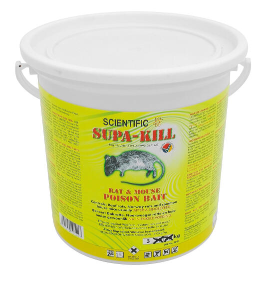 Rat and Mouse Grain Based Poison Bait SUPA KILL 3kg