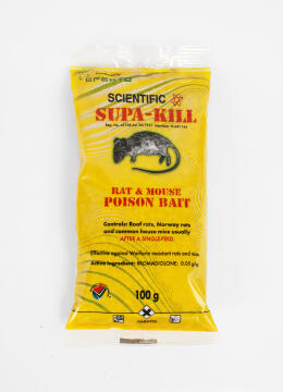 Rat and Mouse Grain Based Poison Bait SUPA KILL 100g sachet