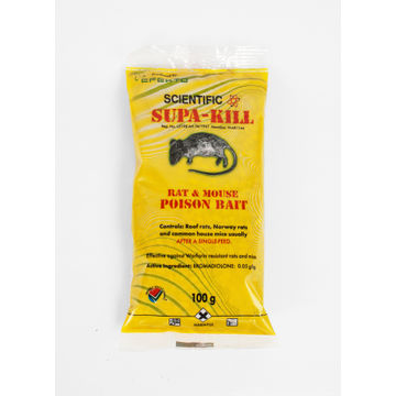 Rat and Mouse Grain Based Poison Bait SUPA KILL 100g sachet