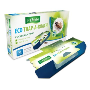 Eco Trap-A-Roach Cockroach Trap EFEKTO 5 Per Pack