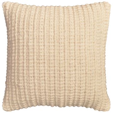 Inspire  dianella cushion with cable knit pattern cream 45x45cm