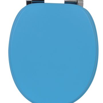 Toilet seat with soft close N°4 satin finish Sensea Blanka blue