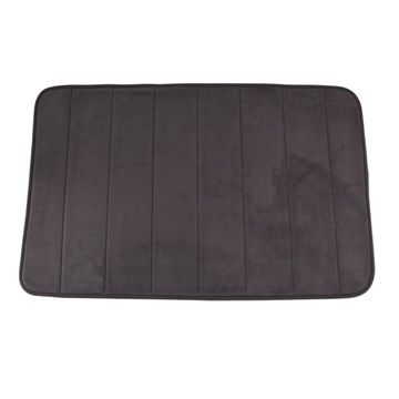Bath mat memory foam cotton SENSEA Cocoon2 grey