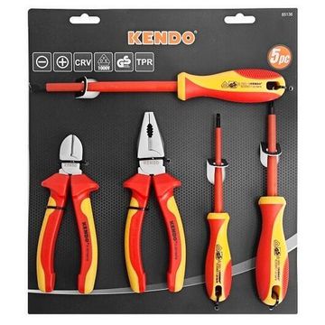 PLIER SET 5PC KENDO VDE SET