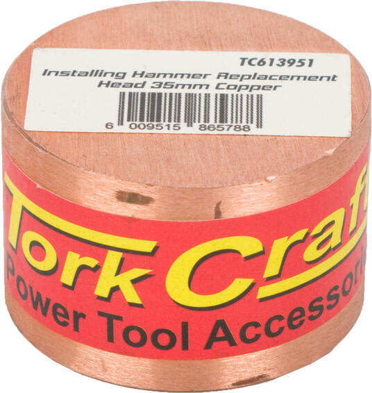 INSTALLING HAMMER REPL HEAD TORK CRAFT 35MM COPPER