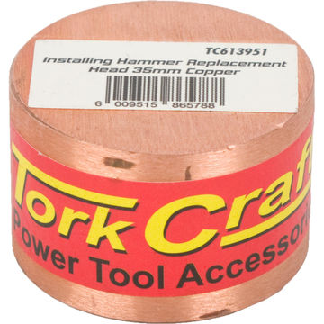 INSTALLING HAMMER REPL HEAD TORK CRAFT 35MM COPPER