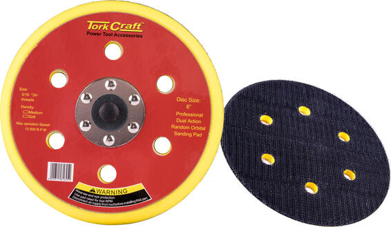 DA SANDER PAD HOOK AND LOOP TORK CRAFT 6 HOLES 150MM 