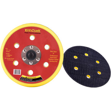 DA SANDER PAD HOOK AND LOOP TORK CRAFT 6 HOLES 150MM 