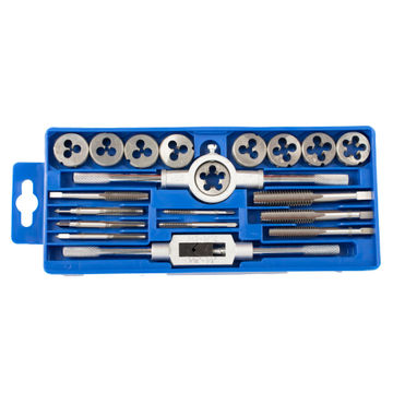20 PIECE IMPERIAL TAP AND DIE  TORK CRAFT SET IN PLASTIC CASE