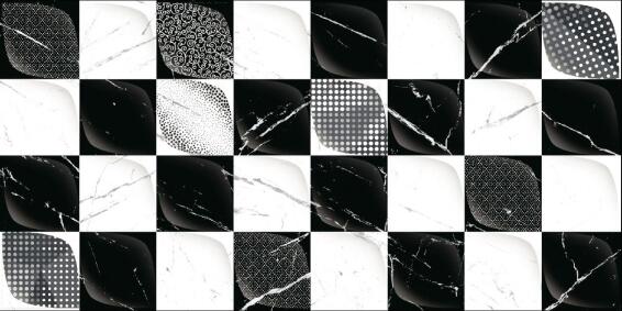 W/TILE JAZZ BLACK&WHITE D??COR 30X60 MATT