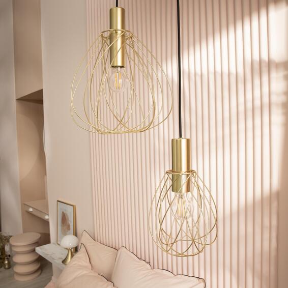 Inspire pendant light e27x1 8cm matt brass merone