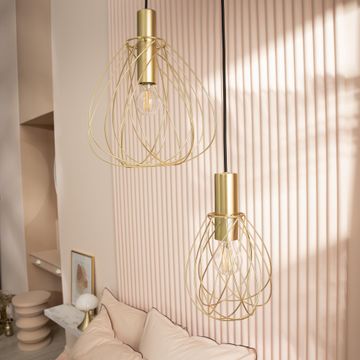Inspire pendant light e27x1 8cm matt brass merone