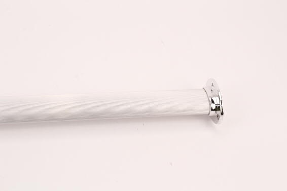 Wardrobe Oval Hanging Rail Support Black Nickel D19Mmxl100cm