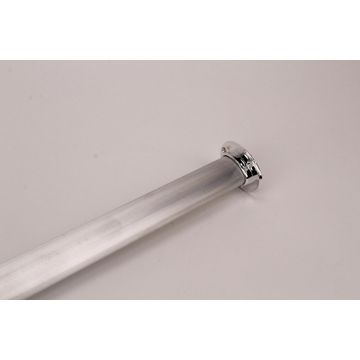 Wardrobe Hanging Rail Oval Tube Black Nickel D1.9xl166cm