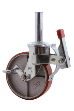 Steel Scaffold Castor Quicklock 200mm Diameter