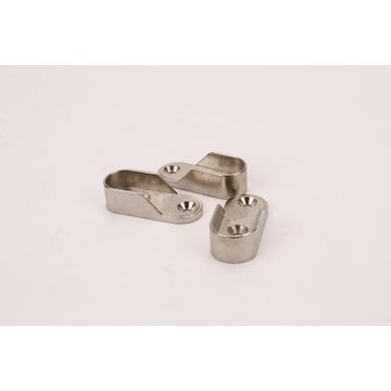Wardrobe Rail Support Chrome 1.5cm Set Of 10