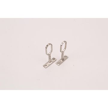 Wardrobe Rail Support Chrome D1.5cm Set Of 2