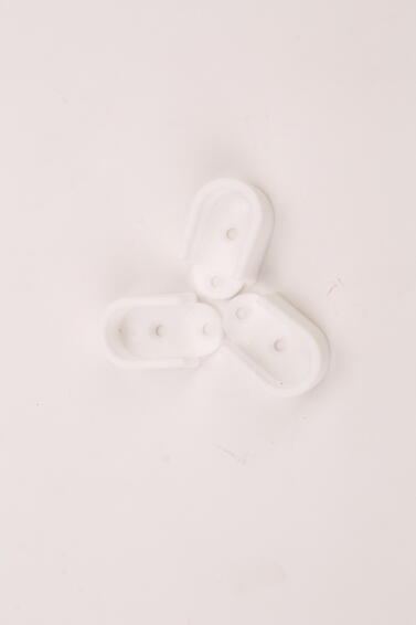 Wardrobe Rail Support Plastic White 1.5cm Set Of 10
