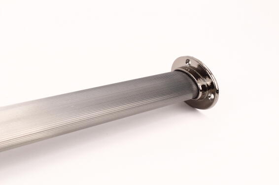 Cupboard rail oval tube w/ends gold D1.9 x L100cm