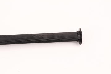 Cupboard rail oval tube w/ends black D1.9x L160cm