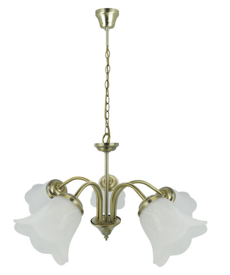 pendant light E14 5x40w metal glass