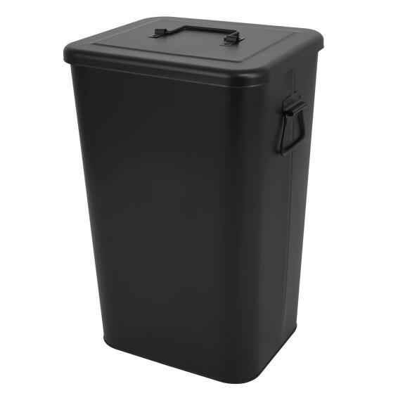Delinia Kitchen Dustbin With Lift Lid Black 26l