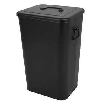 Delinia Kitchen Dustbin With Lift Lid Black 26l
