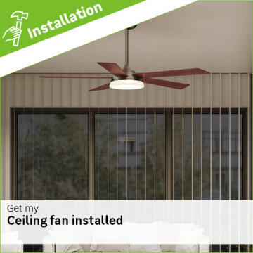 Electrician: ceiling fan installation fee