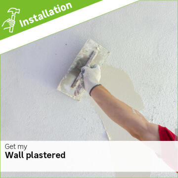 Wall plastering fee per m2