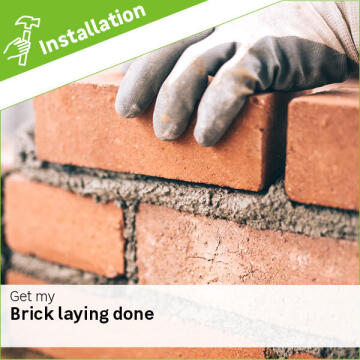 Brick Layer: brick laying installation fee per m2