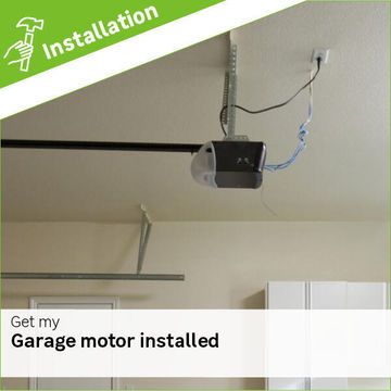Garage motor installation fee