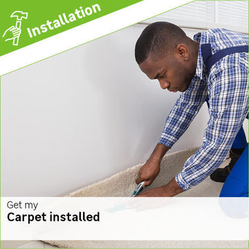 Carpet installation fee per m2