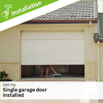 Single sectional garage door installation fee
