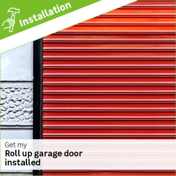 Roll up garage door installation fee