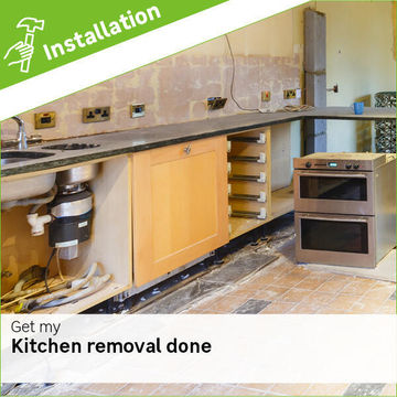 Kitchen removal per linear metre