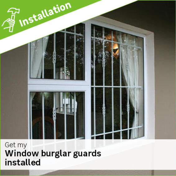 Window burglar guards installation fee