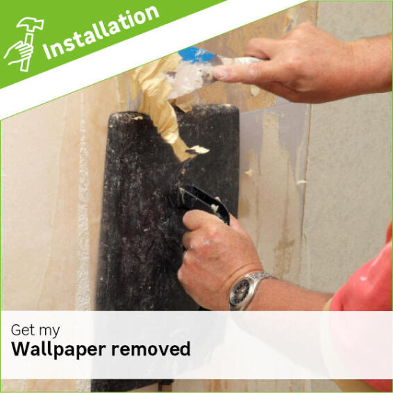 Wallpaper removal fee per m2