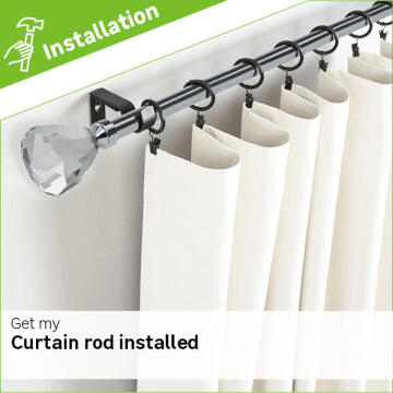 Curtain rod installation fee