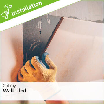Wall tiling installation fee per m2