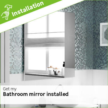 Bathroom mirror installation fee