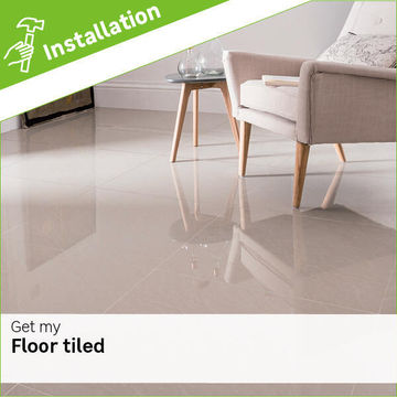 Floor tiling installation fee per m2