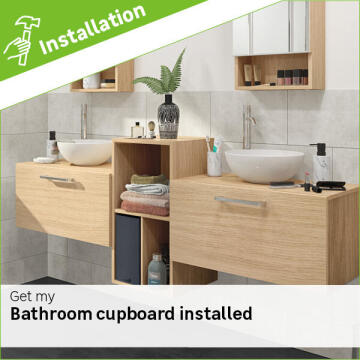 Bathroom cupboard installation fee