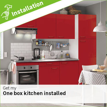 One box kitchen installation fee