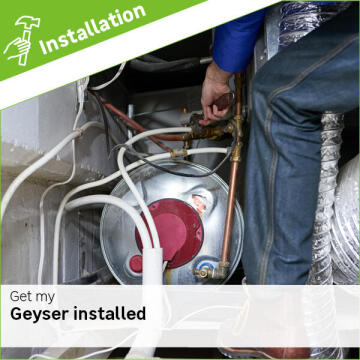 Electric geyser installation fee
