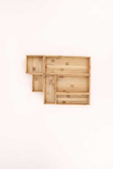Sensea Bamboo Storage Trays set of 6