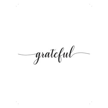 PRINT GRATEFUL 30X40CM