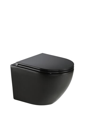 Toilet Wall-Hung Alvito Black