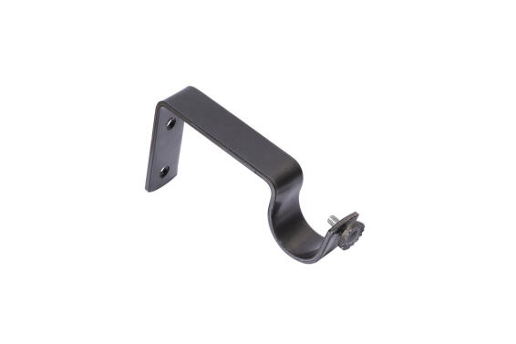 Curtain Rod D28 Bracket Gun Metal 2 piece