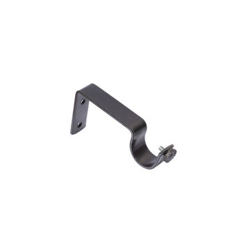 Curtain Rod D28 Bracket Gun Metal 2 piece